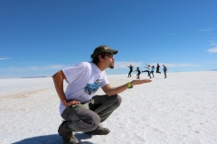 Uyuni Salt Flat perspective or fun photo